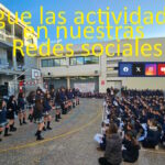 Sigue las actividades en nuestras redes sociales. Botones de arriba a la derecha.